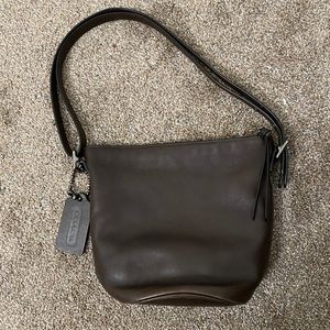 Brown leather vintage Coach purse